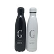 kit 2 garrafas térmicas guest para hóspedes branca e preta