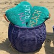 Kit 5 toalhas gigantes BEACH - verde washed - Buddemeyer